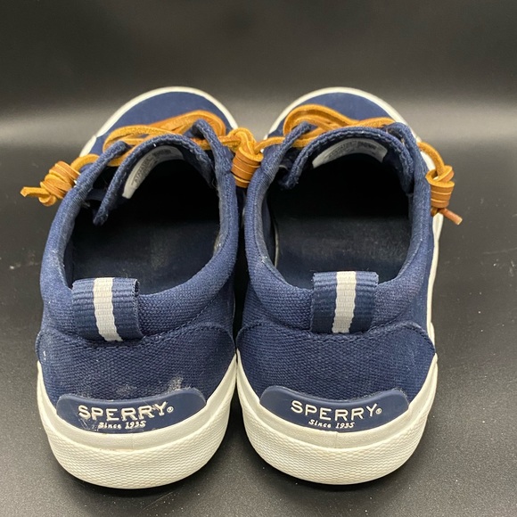 Sperry Pier Wave LTT Women’s size 9 navy slip on sneakers Preowned - Picture 3 of 8